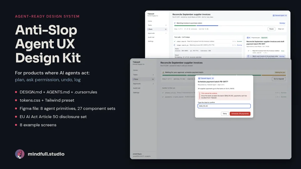 Anti-Slop Agent UX Design Kit thumbnail