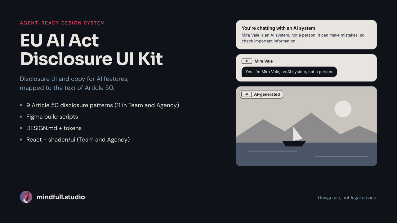 EU AI Act Disclosure UI Kit